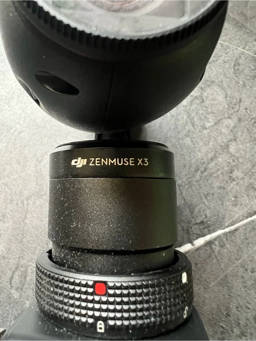 DJI Osmo Zenmuse X3 handheld gimbal with phone mount and accessories